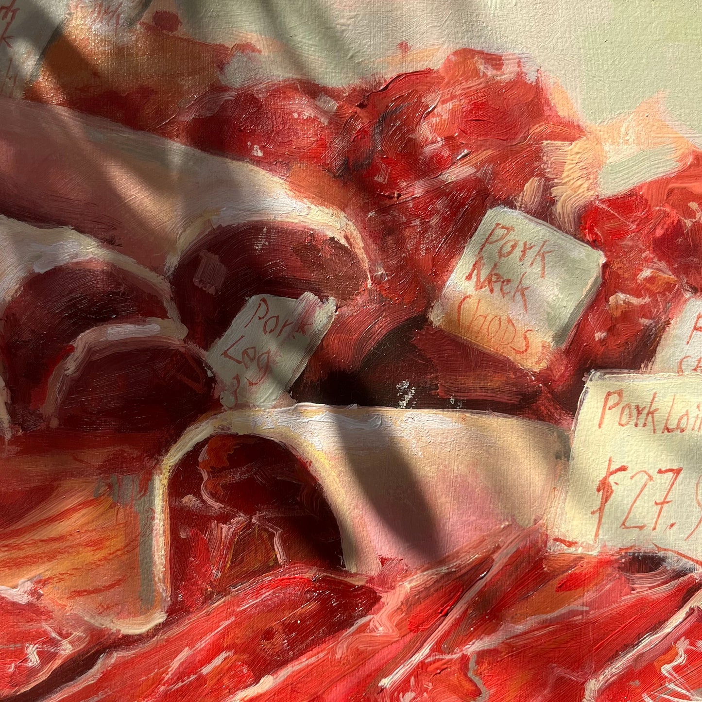 Pork Palette - Original Oil Painting | Still life