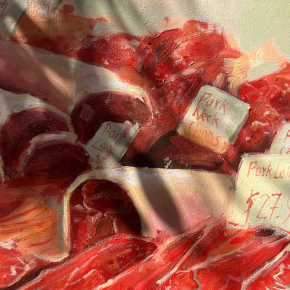 Pork Palette - Original Oil Painting | Still life